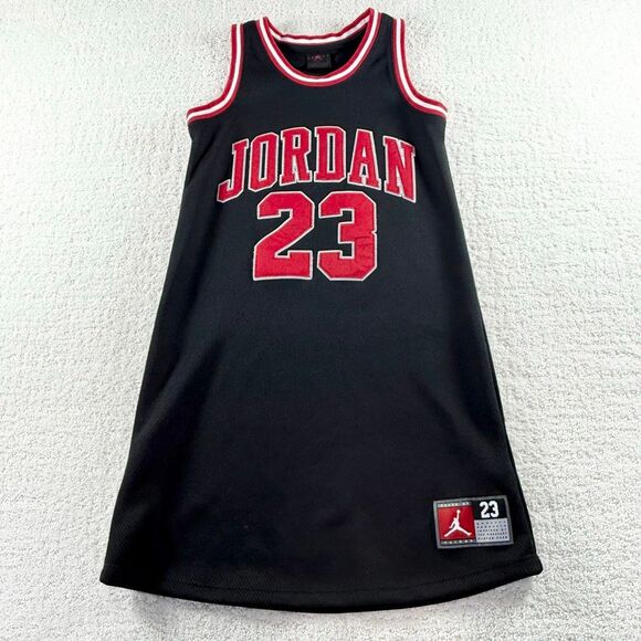 Jordan Black and Red Basketball Sleeveless Jersey Dress 23 - Kids M / 10-12 - Picture 1 of 8